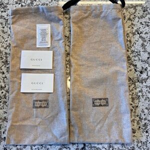 Gucci Beige Dust Bags